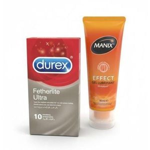 Manix Pack Sensations Chaleur Fetherlite Ultra & Gel Effect 80 ml