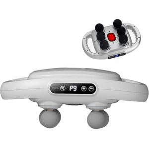 Masseur électrique Portatif à 6 Têtes pour Tissus Profonds,Outil de Massage Musculaire Professionnel Orbital Portable pour Soulager les Tensions des épaules 