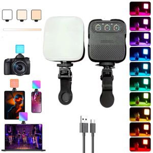 Lampe PC Camera Lampe Telephone + Clip, Eclairage LED pour PC Portable Lampe Moniteur Ecran