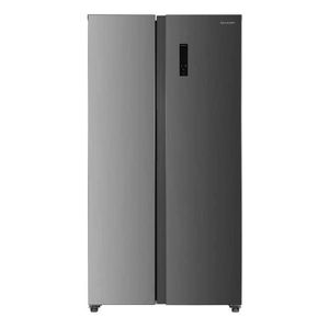Sharp ثلاجة جنبًا إلى جنب 655 لتر/521 لتر إنفرتر - SJ-X655-HS3 - فضي