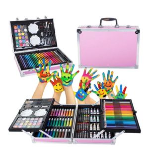 Kit coloriage Professionnel - Multicolore - 145 Pièces - Crayons, Pastels, Peintures - Non toxique - Pour tous âges