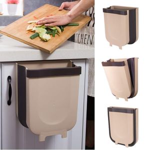 Sinye Poubelle de Cuisine,Poubelle Pliante Suspendue Petite et Mini Poubelle, Poubelle Pliante Poubelle attachée à la Porte de l'armoire tiroir de Cuisine Chambre dortoir Poubelle de Voiture
