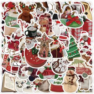 50 pièces Décorations de Noël Autocollants pour Noël Autocollants de vacances p