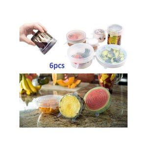 Couvercles hermétiques en silicone - Idéaux pour emballer vos aliments de manière extensible et pratique