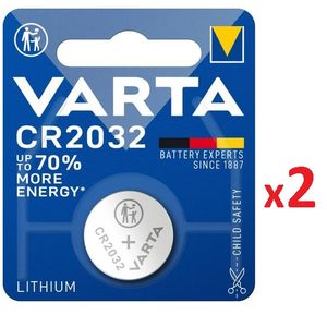 CR 2430 X2 GP: Pile bouton au lithium, 3 V, 24,5 x 3 mm, lot de 2