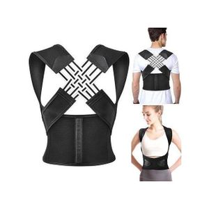 Genebre Ceinture de Correction de Posture, Correcteur de Posture pour Dos et Épaules, Unisexe