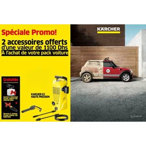Karcher Nettoyeur Haute Pression K2 Édition Universelle = Canon À Mousse + Brosse De Nettoyage Des Jantes Offerts