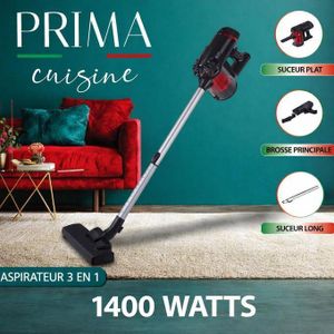 Prima Aspirateur puissant 1400W multifonction 3 en 1