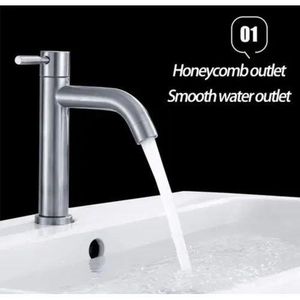 Mitigeur lavabo pour salle de bain en inox pour lava main vasque