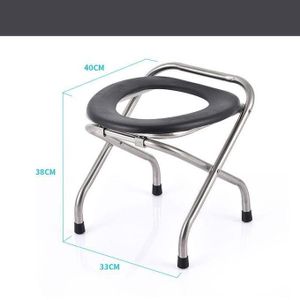 Chaise toilette pliable pour usage domestique