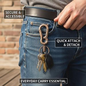 Élégance et praticité dans un seul porte-clés