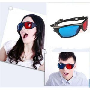 Lunettes 3D cadre rouge bleu anaglyphe dimensionel film DVD Jeu