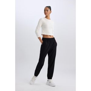 Defacto Pantalon Femme en coton - Noir - D7124AX.