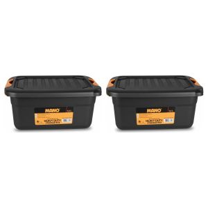 MANO Boîte de Rangement - Organisation et Stockage - 12 Litres - Lot de 2
