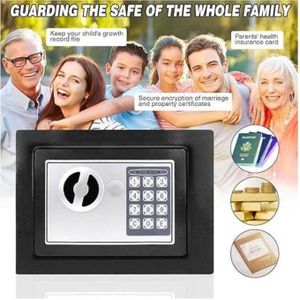 Coffre de sécurité mural ou armoire,Coffre-fort à code PIN numérique avec clé de secours,serrure cachée en acier allié pour maison hôtel entreprise