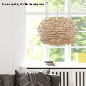 Fabrik Suspension en Bambou nid de Oiseau - (30 cm x 16 cm)