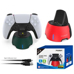 Dobe محطة شحن سريعة لوحدة التحكم اللاسلكية PS5 مع منفذين USB من النوع C.