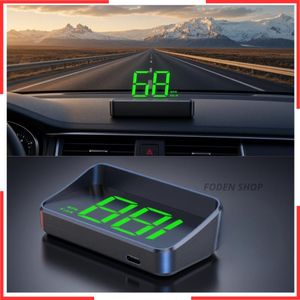Compteur de vitesse numérique HUD pour Voiture,Affichage tête haute de voiture,USB Plug & Play,projecteur sur pare-brise,Compatible Tous Véhicules