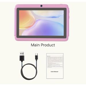 Tablette Éducative Automne, Tablette Android 14 pour Enfants 7 pouces, 4 Go de RAM 32 Go de ROM