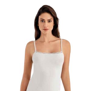 m&c Débardeurs bretelles femme - Blanc - 100% Coton. à prix pas