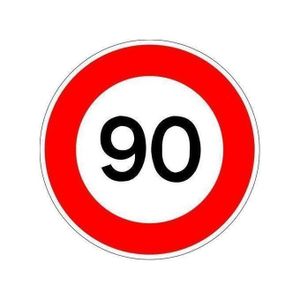 Autocollant pâque de 3 pièce voiture limite vitesse 90 KM/H