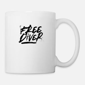 Freediver Freediving Free Diving Apnea Diver Mug, Haut Qualité , كأس ,كوب مخصص ,هدية عيد ميلاد