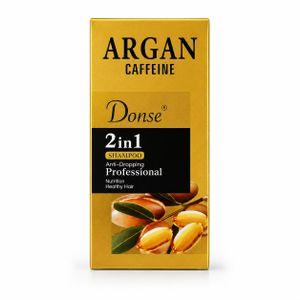 Donse Argan Caffeine - Shampoing 2-en-1 Professionnel Anti-Chute & Nutrition - Argan & Caféine