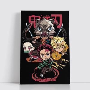 Asian Planet Tableau decoratif sur Toile 25x40 cm pour Anime attack on titan - Naruto - death note - Jujutsu Kaisen  1