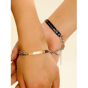 Montre et bracelets pour femme, or rose, 4pièces - Montre pour femme/ Bracelet en maille - Love of Watch