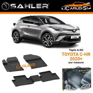 SAHLER حصائر 4.5D لتويوتا C-HR بتفصيل دقيق، بدون رائحة، مقاومة للماء، غير قابلة للانزلاق