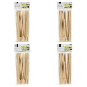 Lot de 4 - Brochettes Cocktail En Bambou 25Cm - Accessoire De Cuisine Et De Service