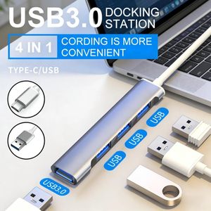 Hub USB 3.0 4 en 1 haute vitesse, adaptateur répartiteur USB Type C vers 4 ports USB OTG pour Xiaomi, Lenovo, Macbook, multi-ports USB 3.0 2.0