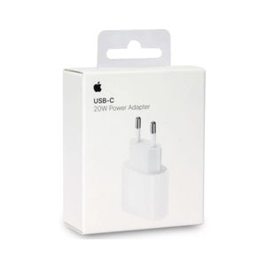 Apple Chargeur adaptateur secteur officiel original USB-C 20 W charge rapide pour iPhone iPad 