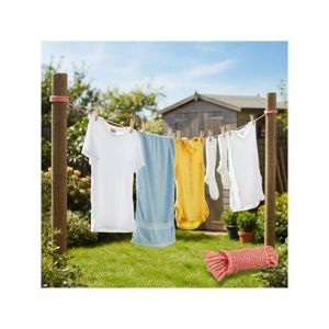 Corde à linge résistante 5 m – Séchage sûr et pratique pour vêtements