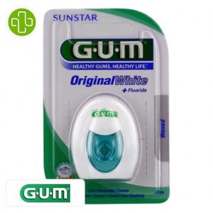 Gum Sunstar Fil dentaire Original White 2040  30métre