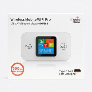 Routeur WiFi mobile professionnel Supporte la 4G LTE CAT6 et est compatible 5G