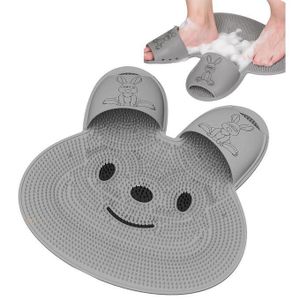 Tapis de lavage et massage des pieds en silicone antidérapant – Brosse de bain multifonction