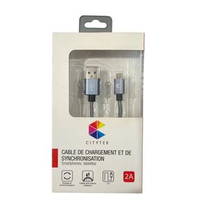 Citytek Cable Micro à USB de charge et synchronisation 1m