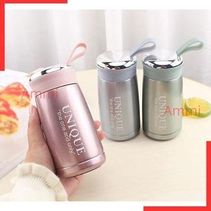 Home Bouteille isotherme en acier inoxydable ,Thermos Bouteille Isotherme pour Étudiantes, Petite Bouteille de Voyage Mignonne pour Thé, Café, Eau