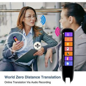 Stylo Scanner Traducteur Intelligent – Traduction Vocale et Visuelle Instantanée pour Études et Voyages