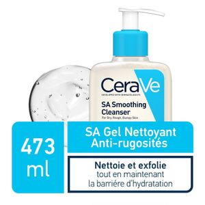 Cerave Sa Gel Nettoyant Anti-rugosités  Peau Sèche Et Rugueuse  473ml