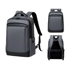 Arctic Hunter حقيبة ظهر عمل هيكلية من القماش، رمادية مع تصميم بسيط