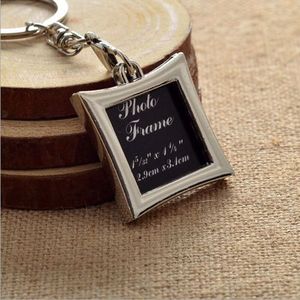 حلقة مفاتيح مع إطار صورة تذكارية من سبيكة معدنية / حلقة مفاتيح هدية الحب