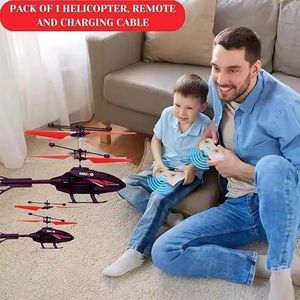 Grand Hélicoptère Télécommandé à Commande Infrarouge – Jouet Volant avec Télécommande, Couleur Aléatoire