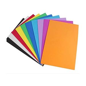 Papier Mousse Brillant Autocollant A4 10 couleurs