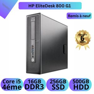 Hp PC GAMER i5 4éme Gén - 16GB RAM - 500GB HDD - NVIDIA GT 710 2GB -  Windows 10 - remis à neuf à prix pas cher