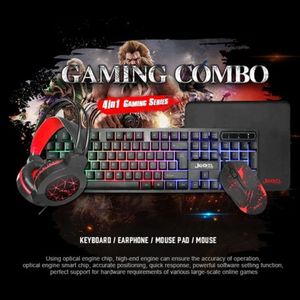 Combo 4-in-1 GAMING STARTER KIT MARVO avec Clavier, Souris, Tapis