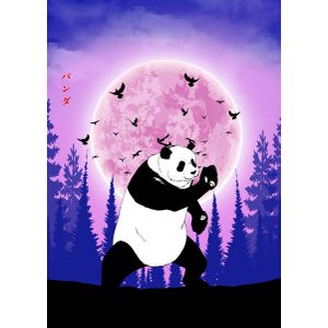 Panda jujutsu kaisen  Style 13 Poster Chambre Haute Qualité