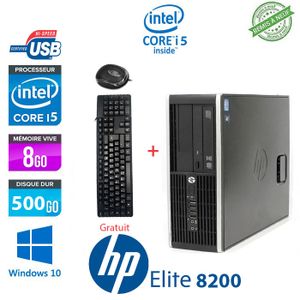 Hp Hp unité centrale 8200 Pro -i5 3.10 GHz-8Go-500Go-Graveur DVD-WIFI- Remis à neuf