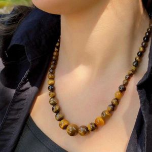 Collier en pierre oeil de tigre naturel